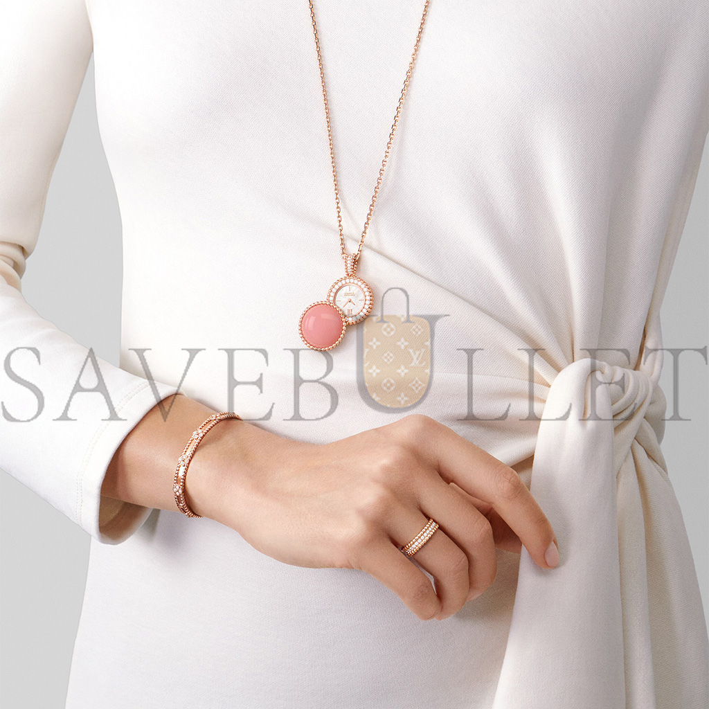 v*n cl*f arpels perlÉe sweet clovers bracelet, extra small model - rose gold, Di*m*nd  vcarp6x000